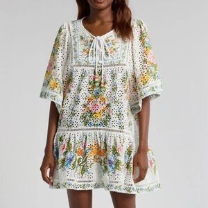 FARM Rio Sweet Bloom Bouquet Swim Cover-Up Dress - Medium
